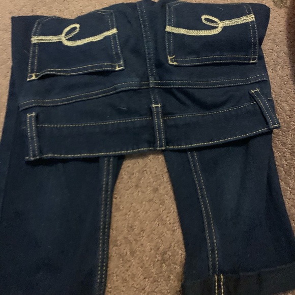 Lot of 2 pairs of justice size 10 Capri jeans - Picture 4 of 5